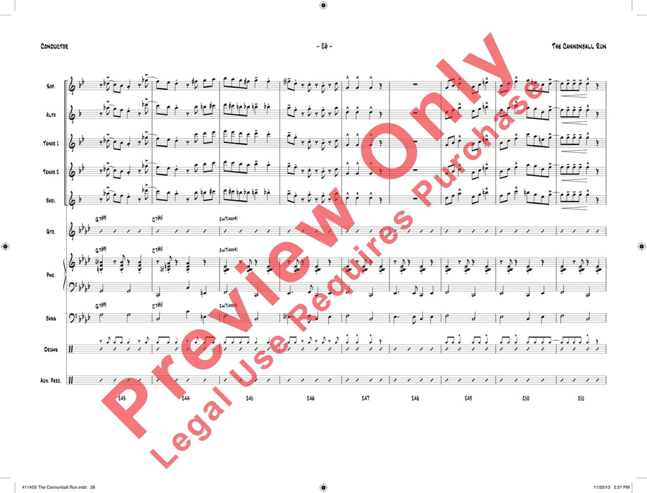 The Cannonball Run 總譜 | 小雅音樂 Hsiaoya Music