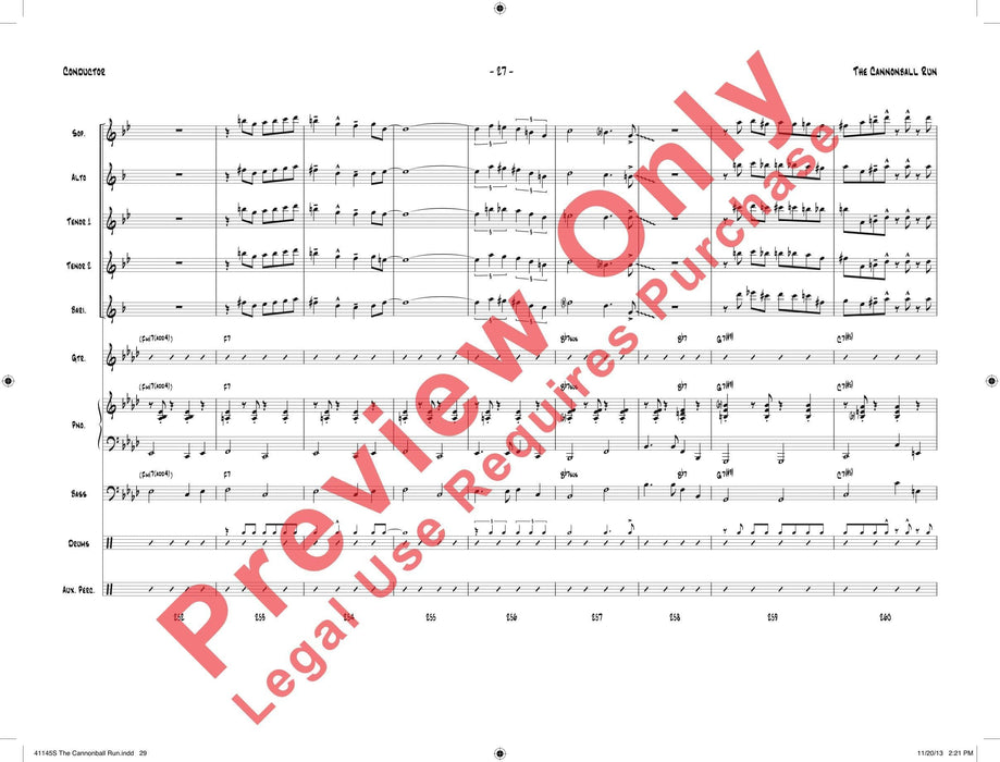 The Cannonball Run 總譜 | 小雅音樂 Hsiaoya Music