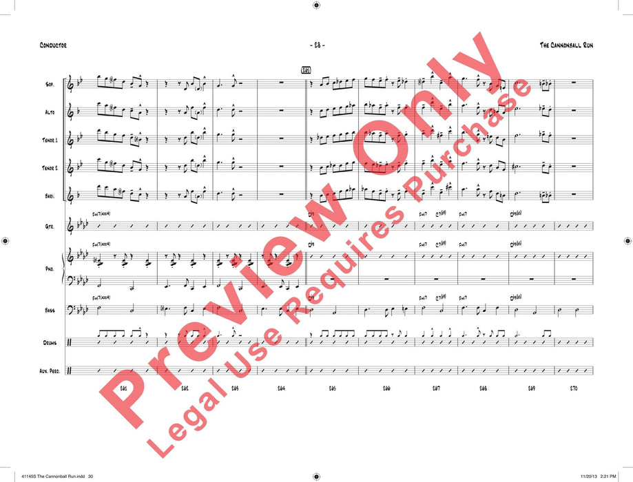 The Cannonball Run 總譜 | 小雅音樂 Hsiaoya Music