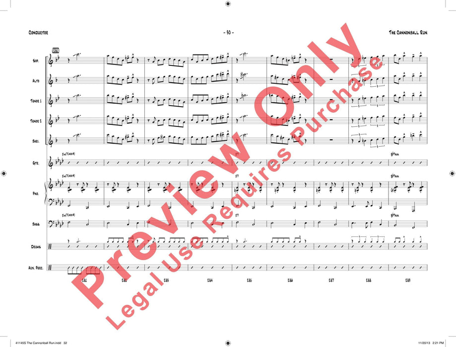 The Cannonball Run 總譜 | 小雅音樂 Hsiaoya Music