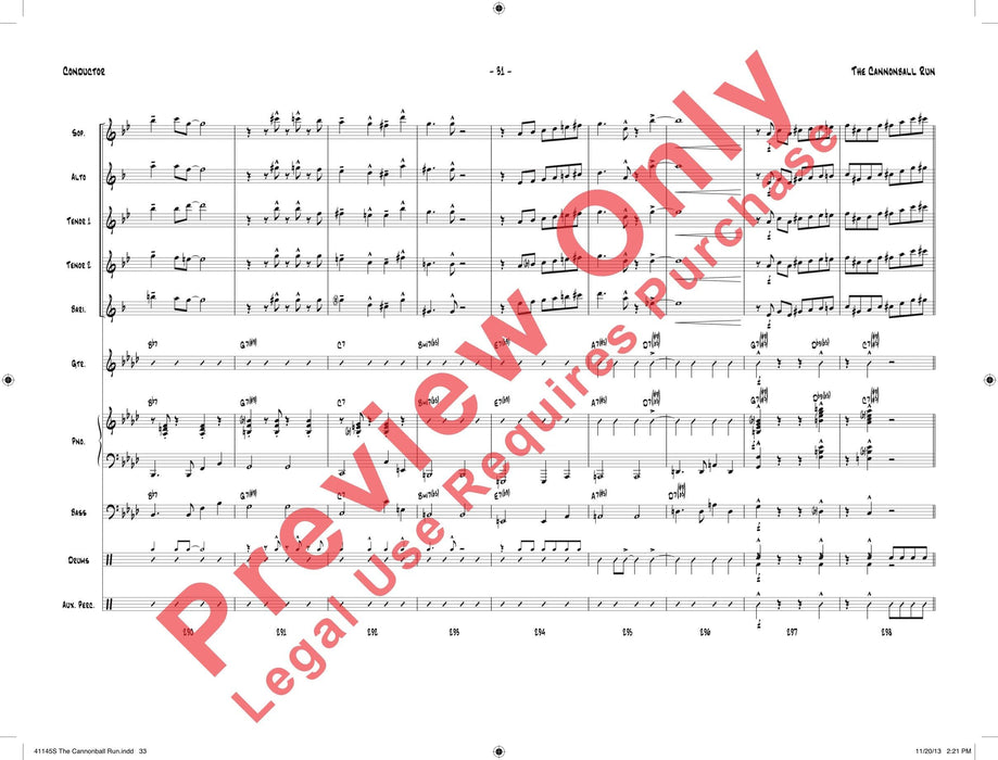 The Cannonball Run 總譜 | 小雅音樂 Hsiaoya Music