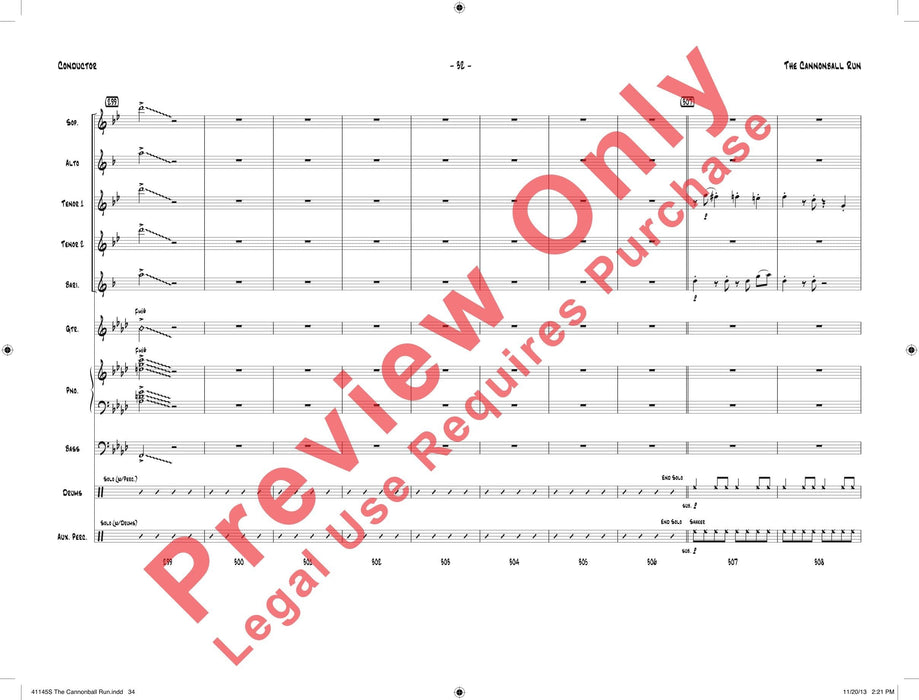 The Cannonball Run 總譜 | 小雅音樂 Hsiaoya Music