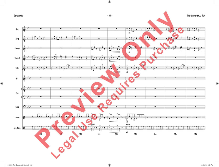 The Cannonball Run 總譜 | 小雅音樂 Hsiaoya Music