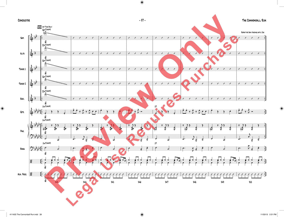 The Cannonball Run 總譜 | 小雅音樂 Hsiaoya Music