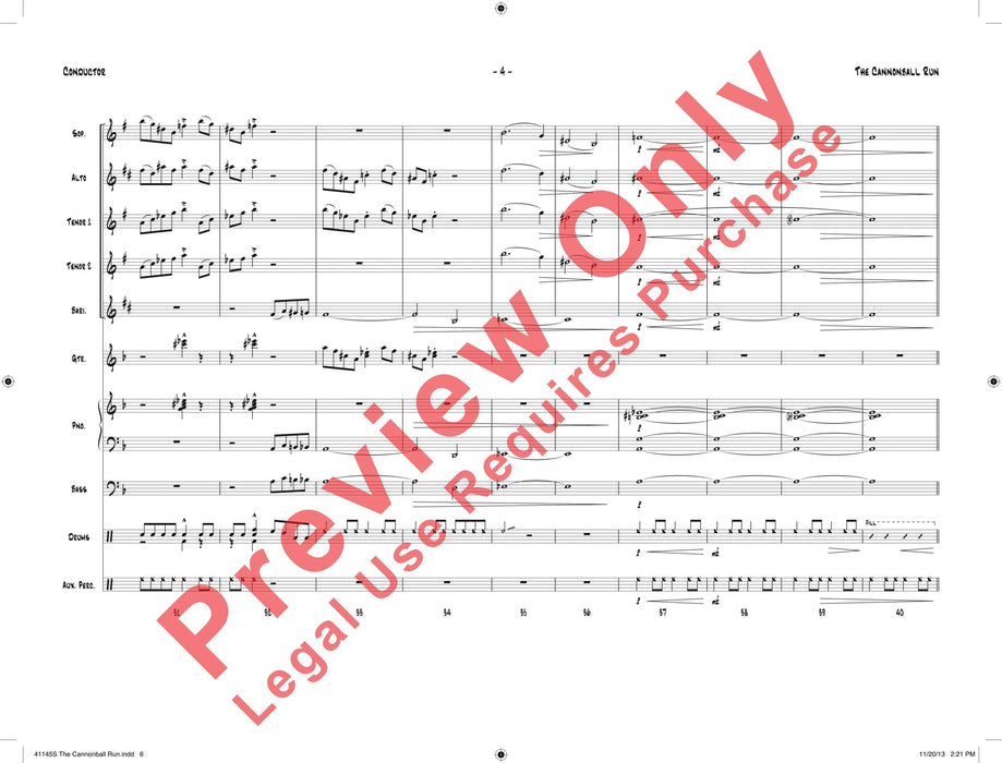 The Cannonball Run 總譜 | 小雅音樂 Hsiaoya Music