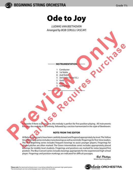 Ode to Joy 貝多芬 頌歌 總譜 | 小雅音樂 Hsiaoya Music