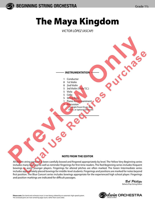 The Maya Kingdom 總譜 | 小雅音樂 Hsiaoya Music