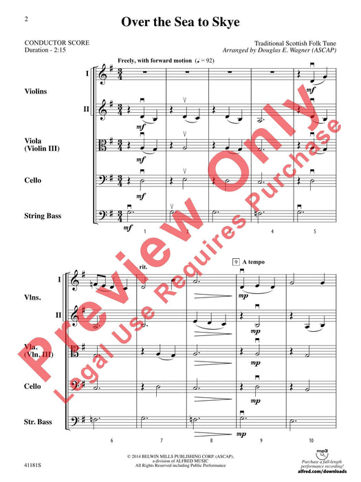 Over the Sea to Skye 總譜 | 小雅音樂 Hsiaoya Music