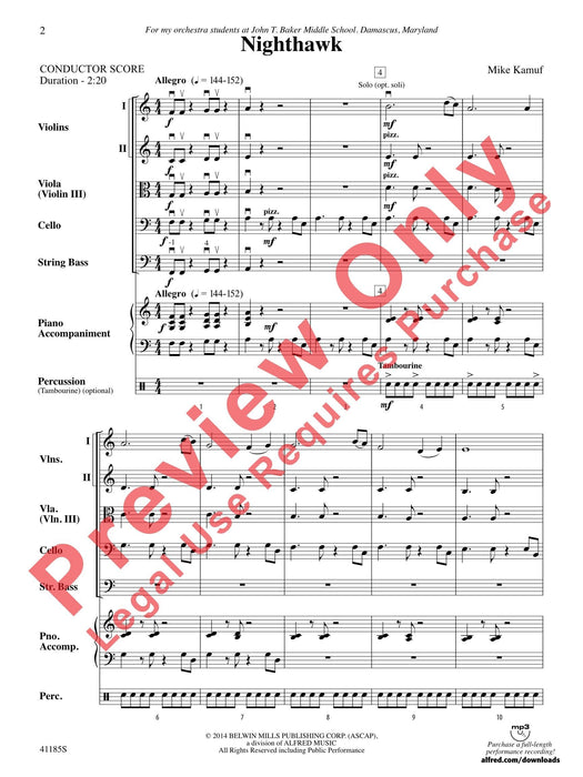 Nighthawk 總譜 | 小雅音樂 Hsiaoya Music