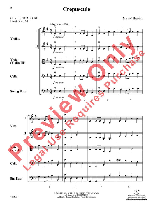 Crepuscule 總譜 | 小雅音樂 Hsiaoya Music