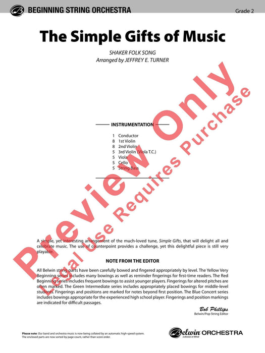 The Simple Gifts of Music 總譜 | 小雅音樂 Hsiaoya Music