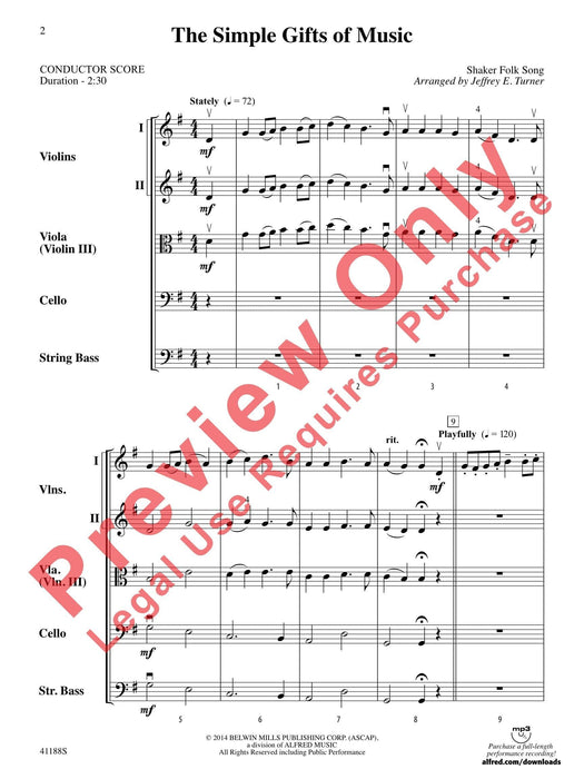 The Simple Gifts of Music 總譜 | 小雅音樂 Hsiaoya Music