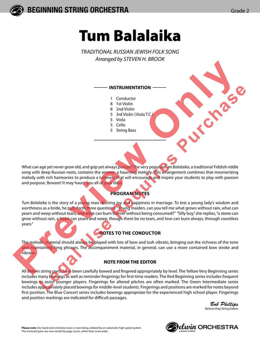 Tum Balalaika 總譜 | 小雅音樂 Hsiaoya Music