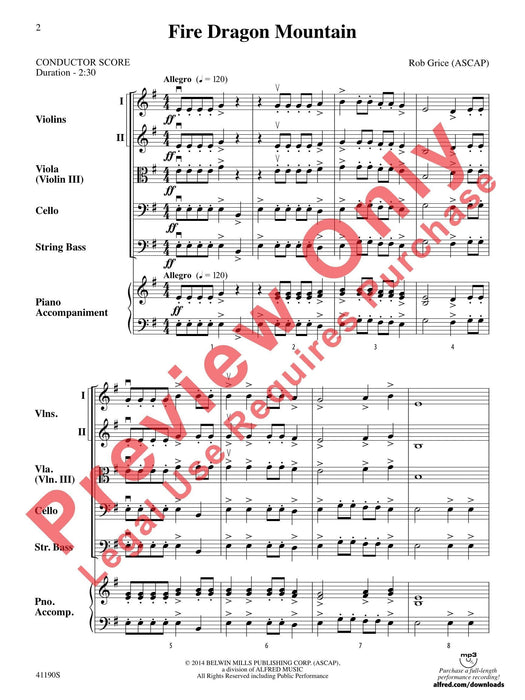 Fire Dragon Mountain 總譜 | 小雅音樂 Hsiaoya Music