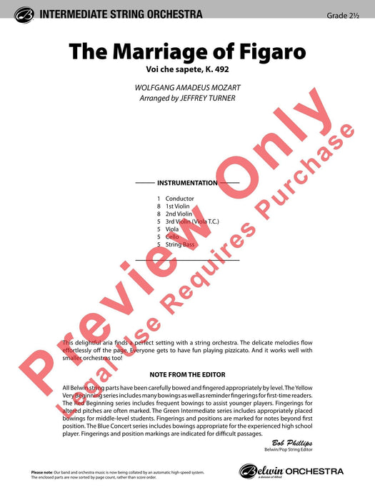 The Marriage of Figaro Voi che sapete, K. 492 莫札特 費加洛婚禮 總譜 | 小雅音樂 Hsiaoya Music