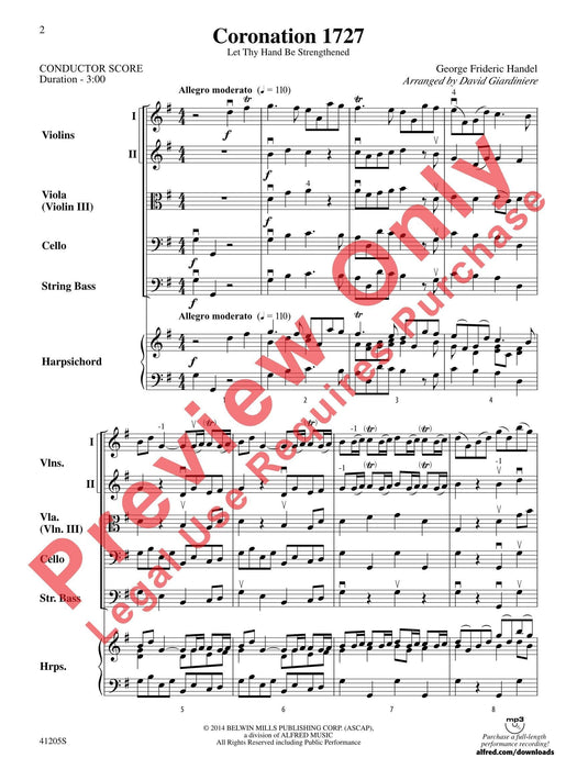 Coronation 1727 Let Thy Hand Be Strengthened 韓德爾 總譜 | 小雅音樂 Hsiaoya Music