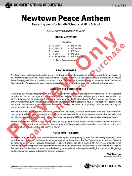 Newtown Peace Anthem Featuring Parts for Middle School and High School 頌歌 | 小雅音樂 Hsiaoya Music