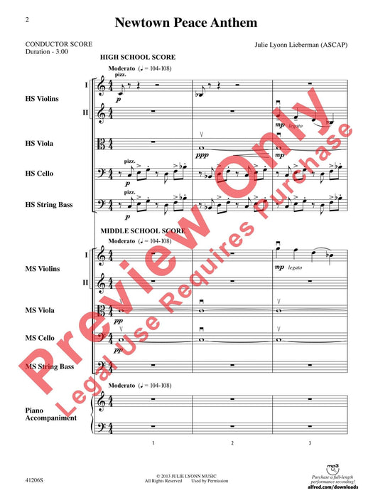 Newtown Peace Anthem Featuring Parts for Middle School and High School 頌歌 | 小雅音樂 Hsiaoya Music