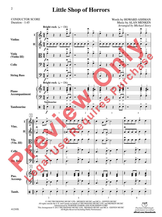 Little Shop of Horrors 總譜 | 小雅音樂 Hsiaoya Music