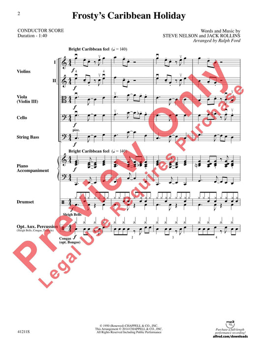 Frosty's Caribbean Holiday 總譜 | 小雅音樂 Hsiaoya Music