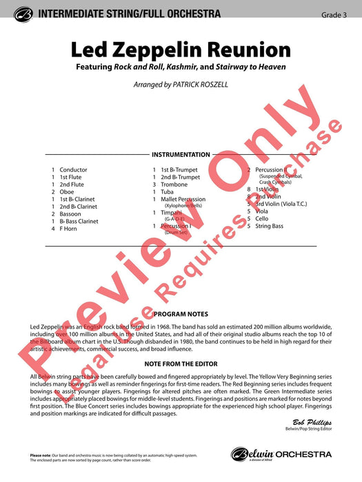 Led Zeppelin Reunion Featuring: Rock and Roll / Kashmir / Stairway to Heaven 總譜 | 小雅音樂 Hsiaoya Music