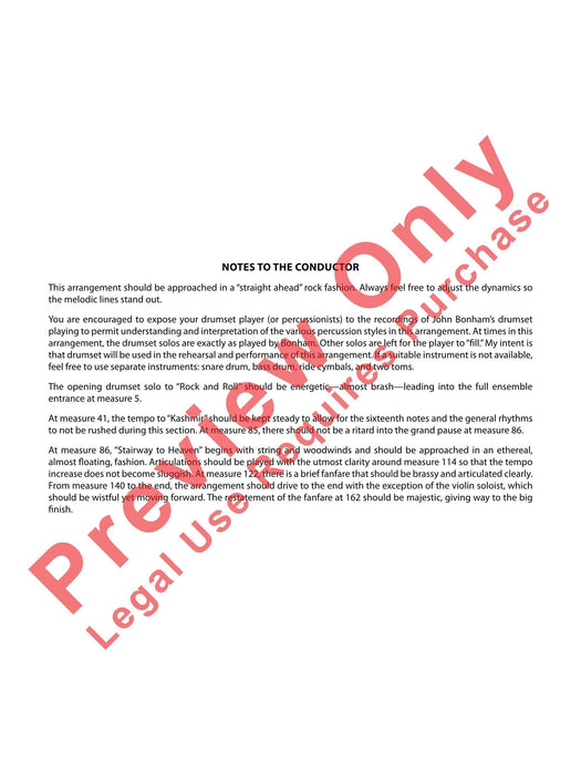 Led Zeppelin Reunion Featuring: Rock and Roll / Kashmir / Stairway to Heaven 總譜 | 小雅音樂 Hsiaoya Music