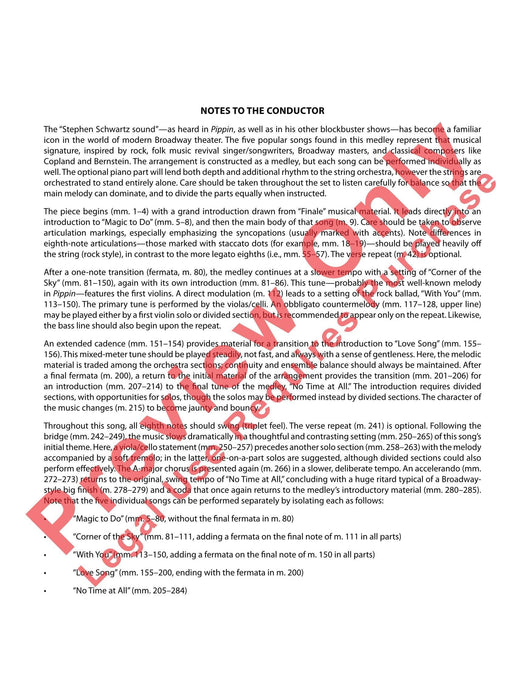 Pippin Featuring: Magic to Do / Corner of the Sky / With You / Love Song / No Time at All 總譜 | 小雅音樂 Hsiaoya Music