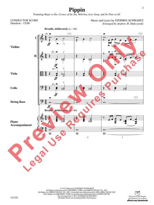 Pippin Featuring: Magic to Do / Corner of the Sky / With You / Love Song / No Time at All 總譜 | 小雅音樂 Hsiaoya Music