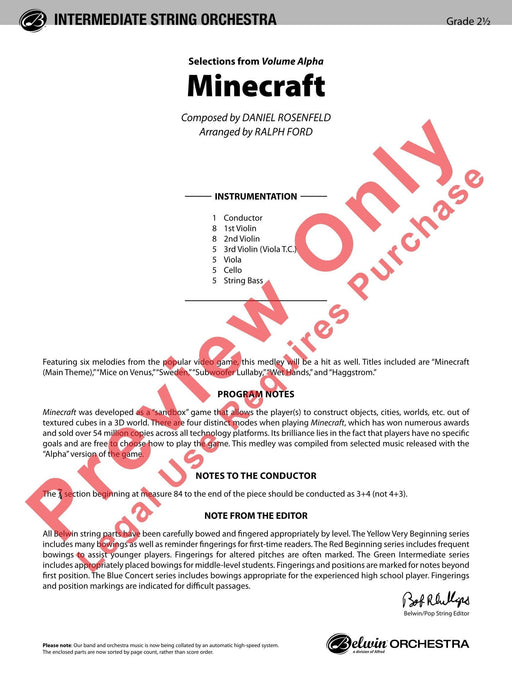 Minecraft Selections from Volume Alpha 總譜 | 小雅音樂 Hsiaoya Music