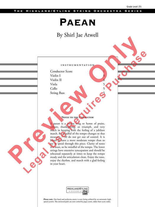 Paean | 小雅音樂 Hsiaoya Music