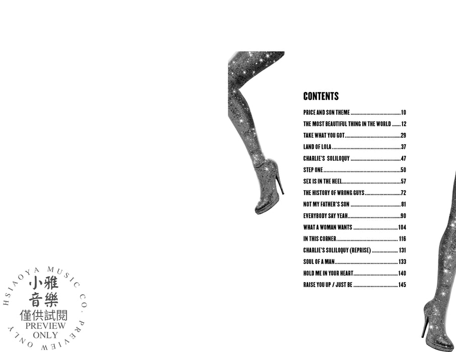 Kinky Boots Sheet Music from the Broadway Musical 百老匯 | 小雅音樂 Hsiaoya Music