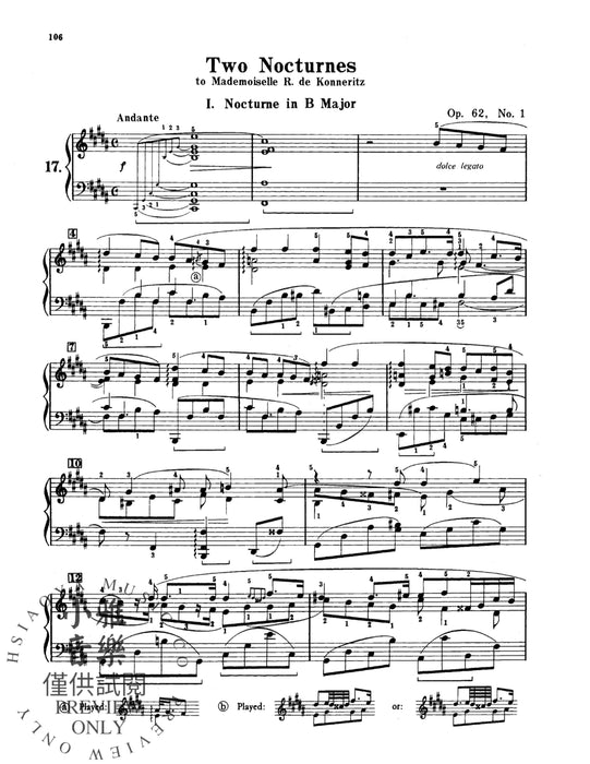 Chopin: 19 Nocturnes 蕭邦 夜曲 | 小雅音樂 Hsiaoya Music