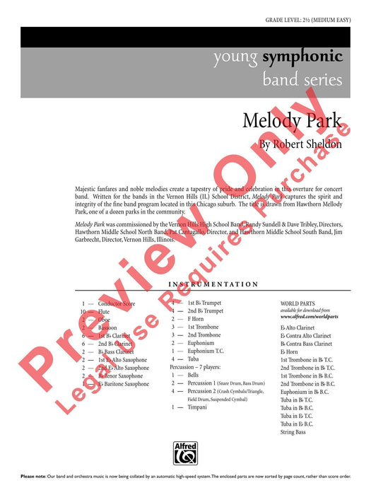 Melody Park 旋律 總譜 | 小雅音樂 Hsiaoya Music