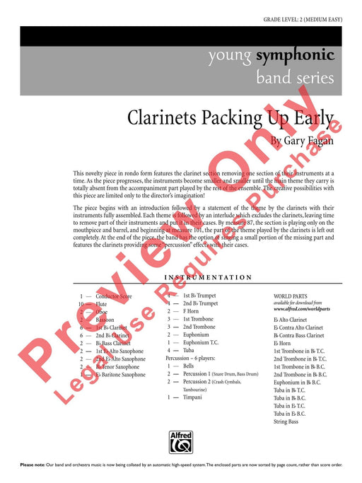 Clarinets Packing Up Early Clarinet Section Feature 豎笛樂節 總譜 | 小雅音樂 Hsiaoya Music