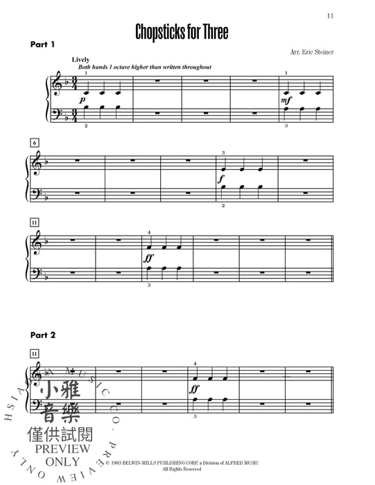 Contest Winners for Three, Book 1 6 Piano Trios from the Alfred, Belwin, and Myklas Libraries 鋼琴 三重奏 | 小雅音樂 Hsiaoya Music