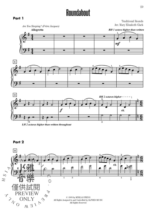 Contest Winners for Three, Book 1 6 Piano Trios from the Alfred, Belwin, and Myklas Libraries 鋼琴 三重奏 | 小雅音樂 Hsiaoya Music