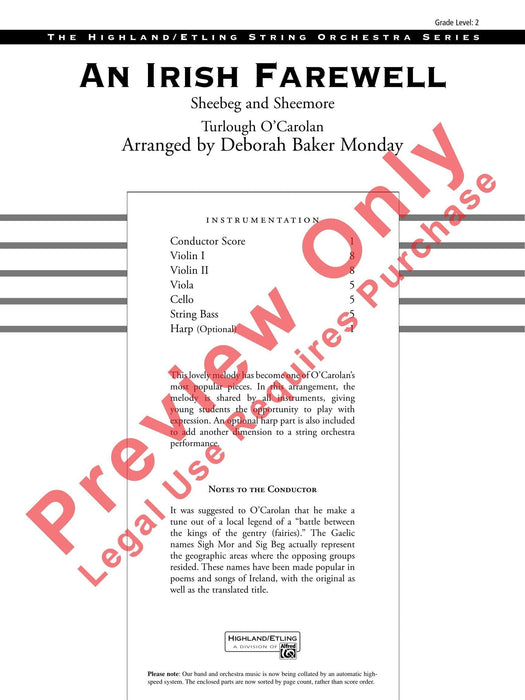 An Irish Farewell Sheebeg and Sheemore 總譜 | 小雅音樂 Hsiaoya Music