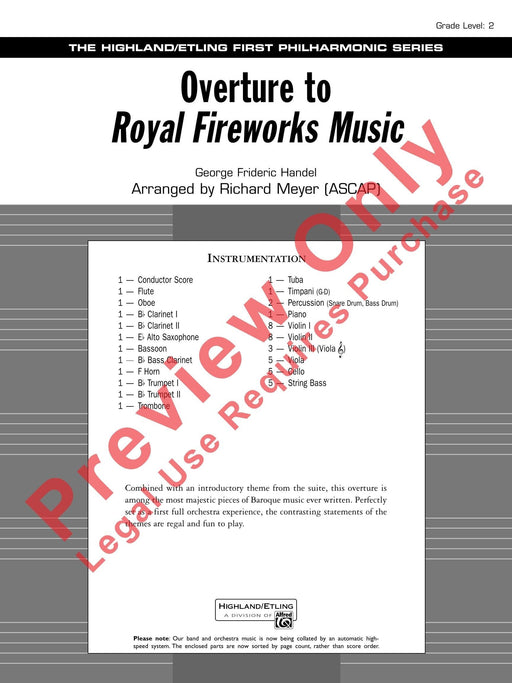Overture to Royal Fireworks Music 韓德爾 序曲 煙火 | 小雅音樂 Hsiaoya Music