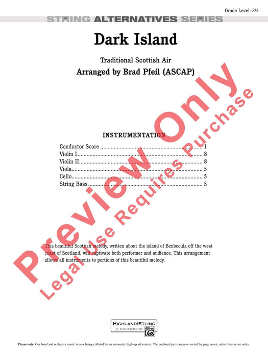 Dark Island 總譜 | 小雅音樂 Hsiaoya Music