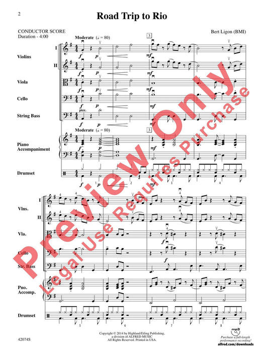 Road Trip to Rio 總譜 | 小雅音樂 Hsiaoya Music