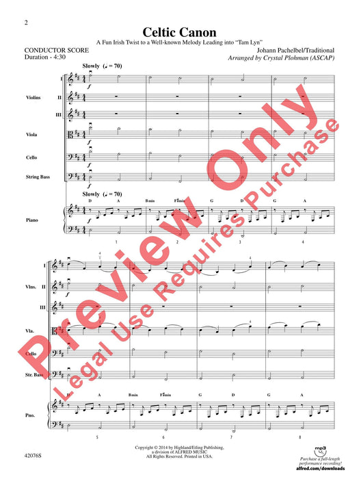 Celtic Canon A Fun Irish Twist to a Well-known Melody Leading into "Tam Lyn" 卡農曲 旋律 總譜 | 小雅音樂 Hsiaoya Music