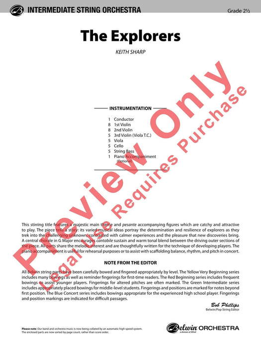 The Explorers 總譜 | 小雅音樂 Hsiaoya Music