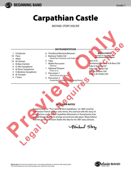 Carpathian Castle 總譜 | 小雅音樂 Hsiaoya Music