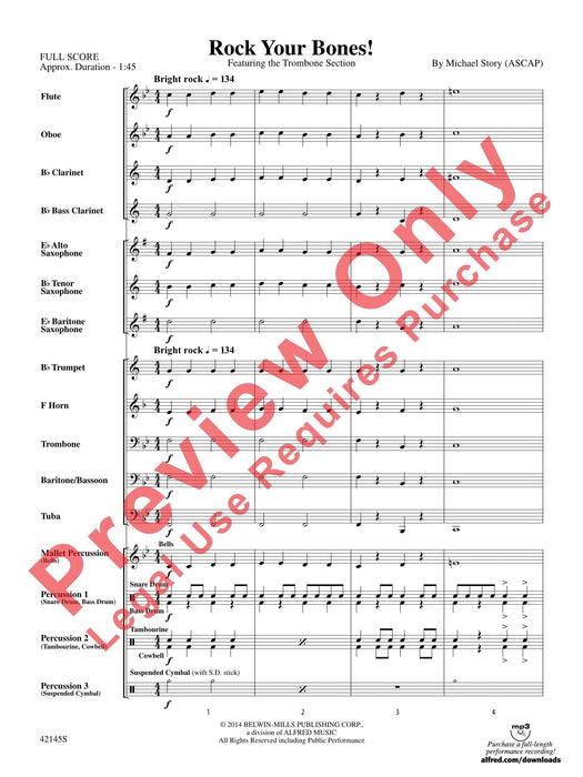 Rock Your Bones! Featuring the Trombone Section 長號樂節 總譜 | 小雅音樂 Hsiaoya Music