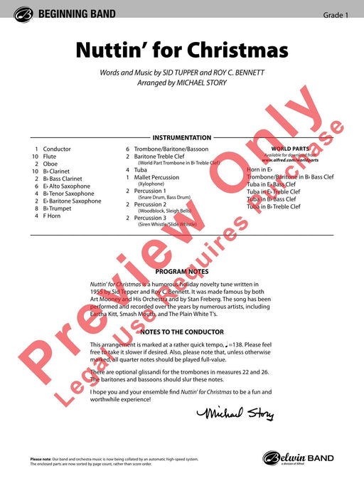 Nuttin' for Christmas 總譜 | 小雅音樂 Hsiaoya Music