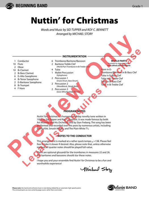 Nuttin' for Christmas 總譜 | 小雅音樂 Hsiaoya Music