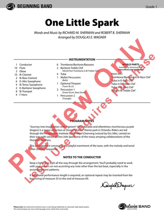 One Little Spark 總譜 | 小雅音樂 Hsiaoya Music