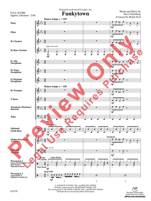 Funkytown As Performed by Lipps, Inc. 總譜 | 小雅音樂 Hsiaoya Music