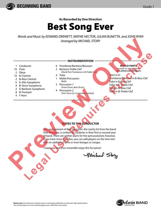 Best Song Ever As Recorded by One Direction 總譜 | 小雅音樂 Hsiaoya Music