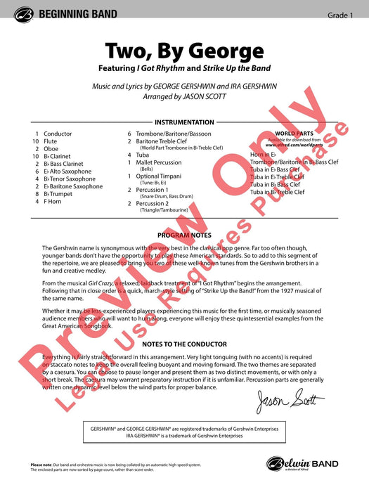 Two, by George Featuring: I Got Rhythm / Strike Up the Band 節奏 | 小雅音樂 Hsiaoya Music